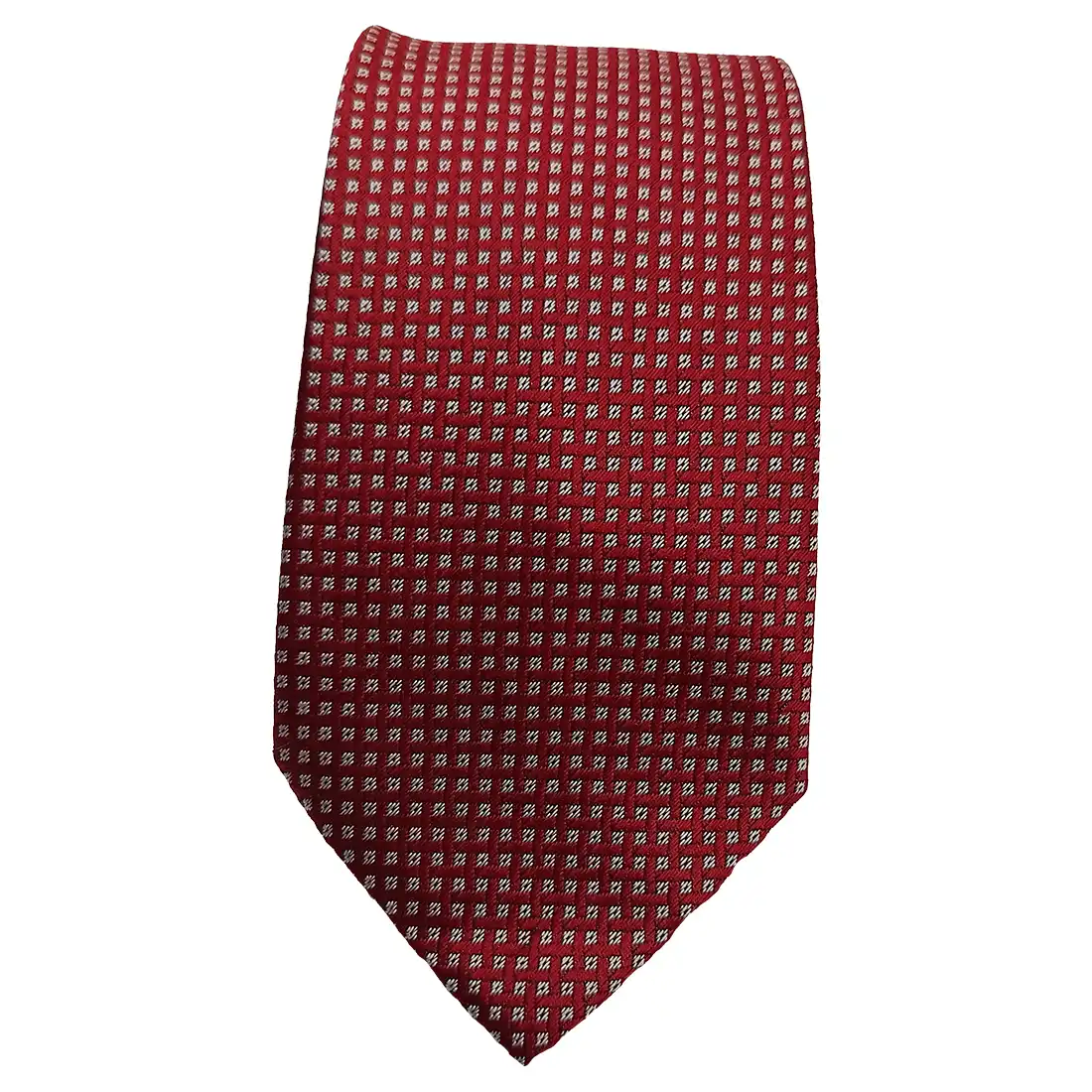 Premium Maroon Geometric Self Woven Tie