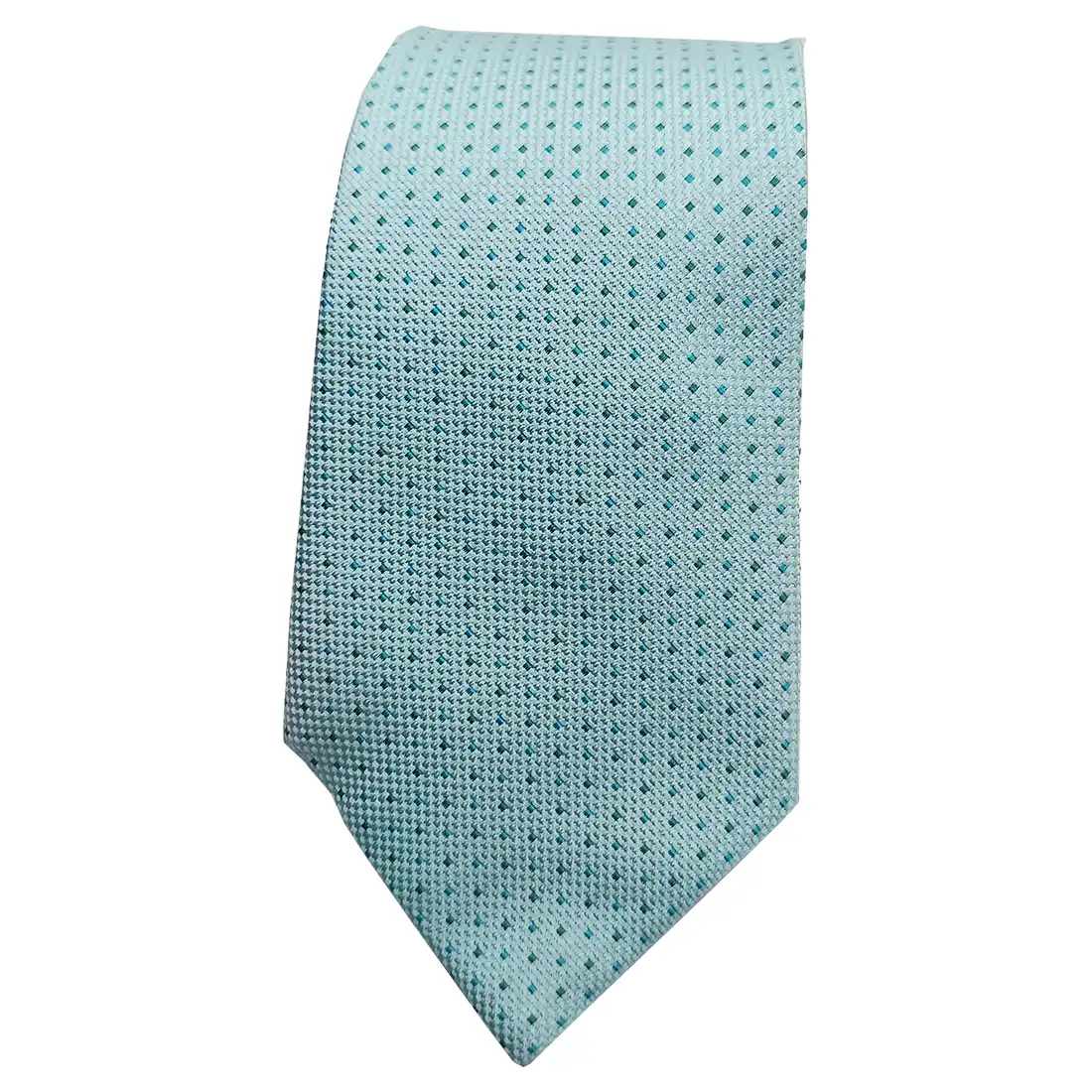 Premium Sky Blue Self Woven Tie & Pocket Square Set for Men | Luxury Formal Necktie for Wedding, Office & Business Wear - Image 5